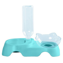 Load image into Gallery viewer, Haustier Katze Schüssel Dual-use-Transparent Schalen Schützen Halswirbel Tilt Mund Trinken Wasser Lebensmittel Lagerung Schüssel Für Hunde katzen

