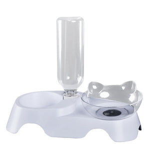 Haustier Katze Schüssel Dual-use-Transparent Schalen Schützen Halswirbel Tilt Mund Trinken Wasser Lebensmittel Lagerung Schüssel Für Hunde katzen
